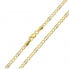Złoty Łańcuszek 55cm splot Figaro z poprzeczką 2,5mm pr. 585